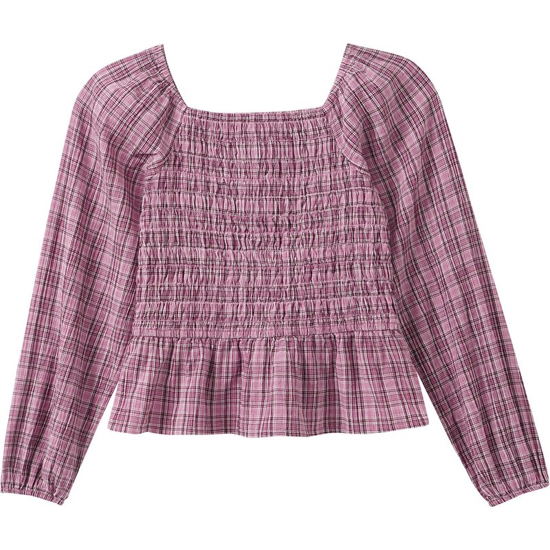 Mädchen Blusenshirt gesmokt