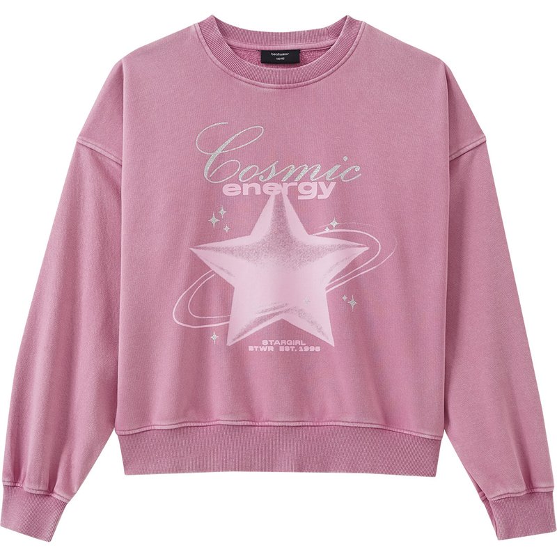 Mädchen Sweatshirt mit Print