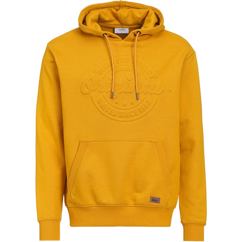 Herren Hoodie mit geprägtem Schriftzug