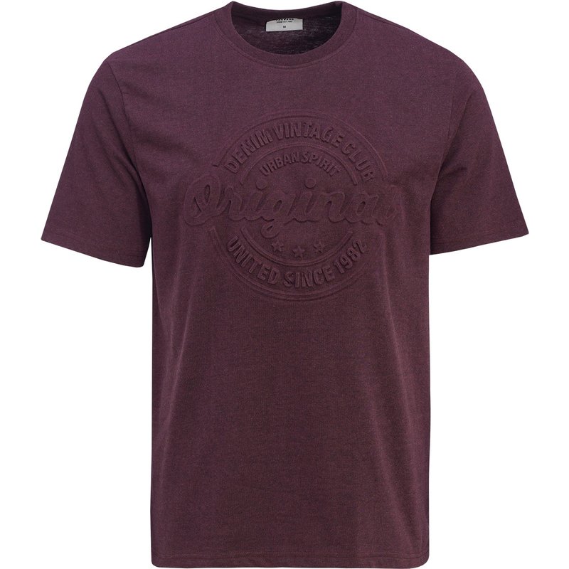 Herren T-Shirt mit 3D-Prägung