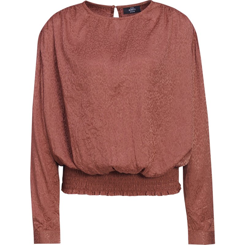 Damen Bluse in Knitter-Optik