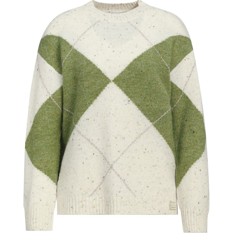 Damen Strickpullover mit Rautenmuster