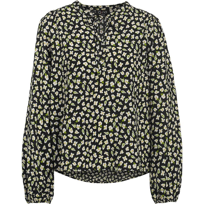 Damen Schlupfbluse mit Allover-Print