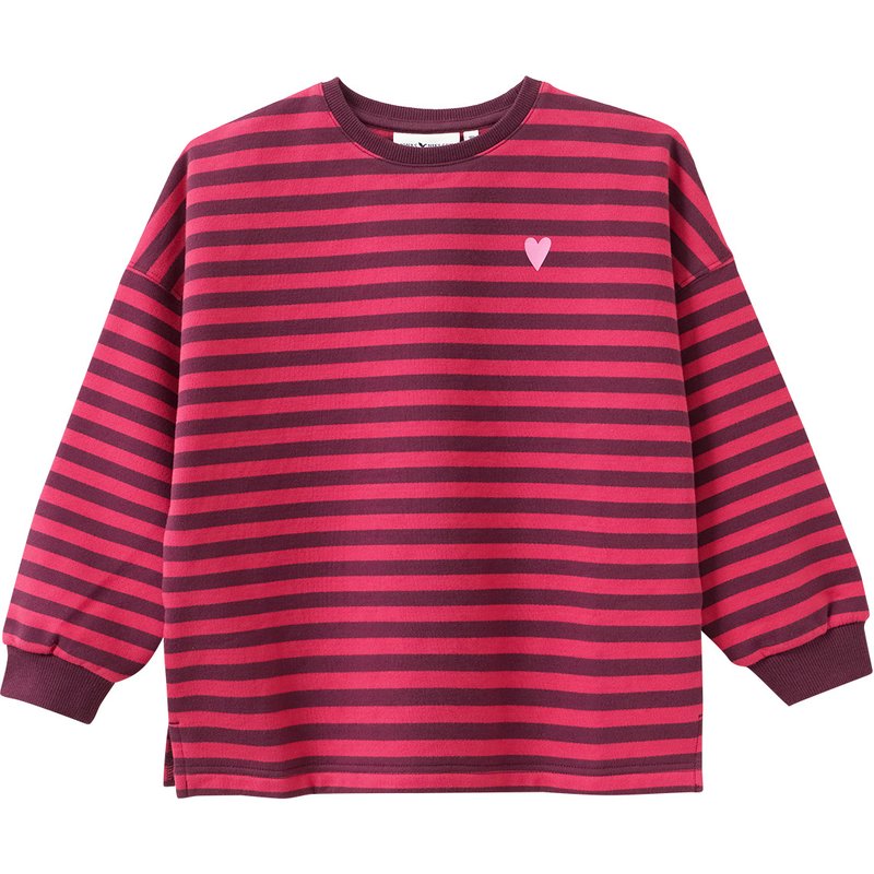 Mädchen Sweatshirt in Ringel-Optik