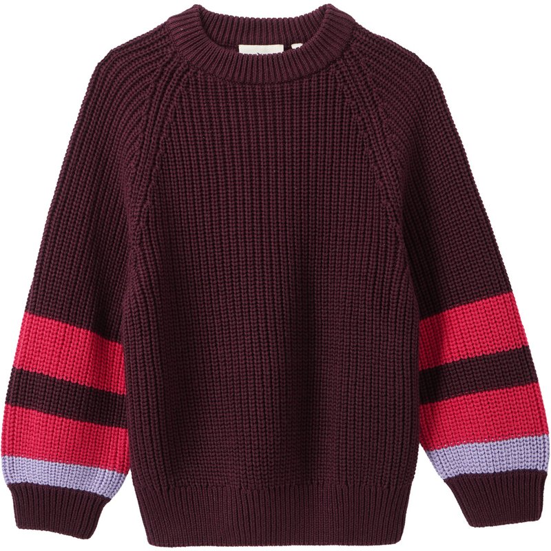 Mädchen Strickpullover mit Streifen