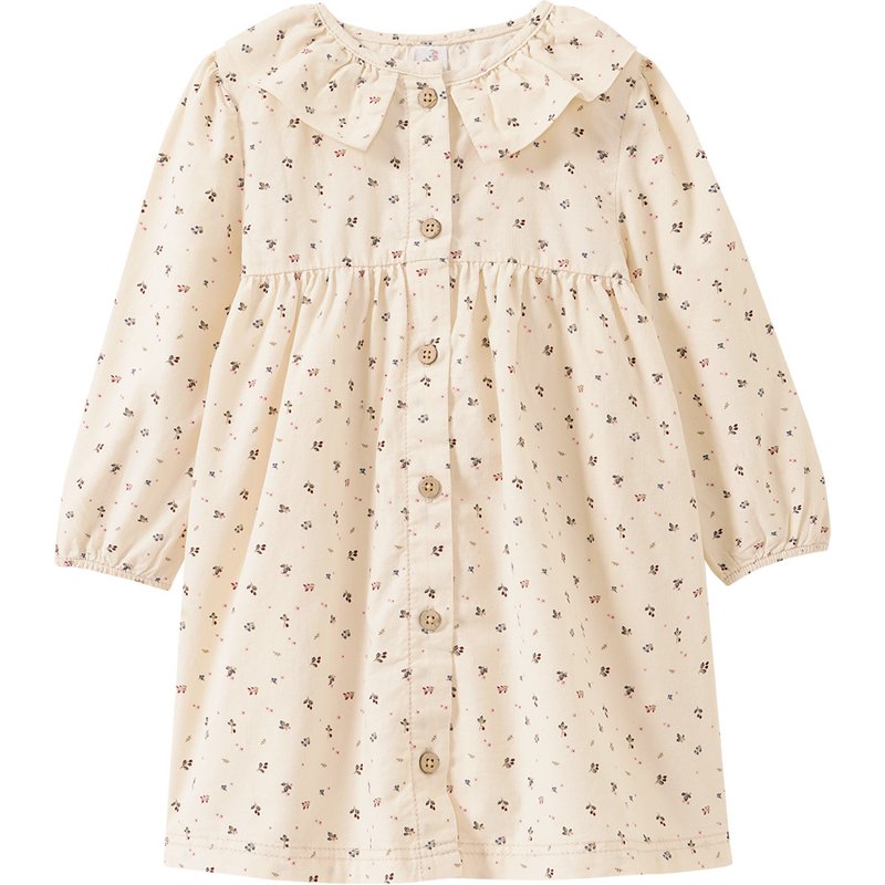 Baby Cordkleid mit Blümchen-Print