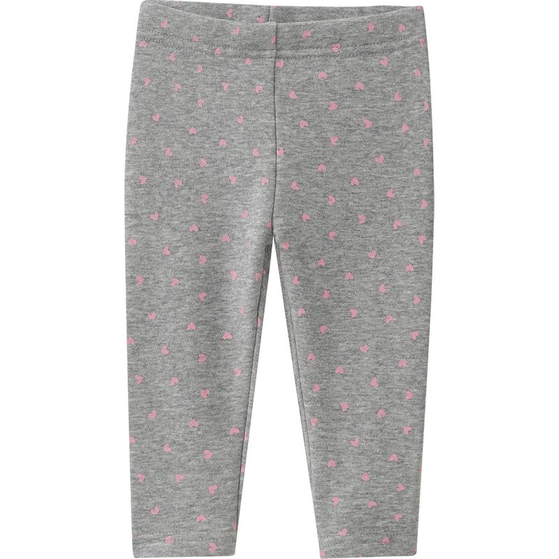 Baby Sweatleggings mit Herzchen-Allover