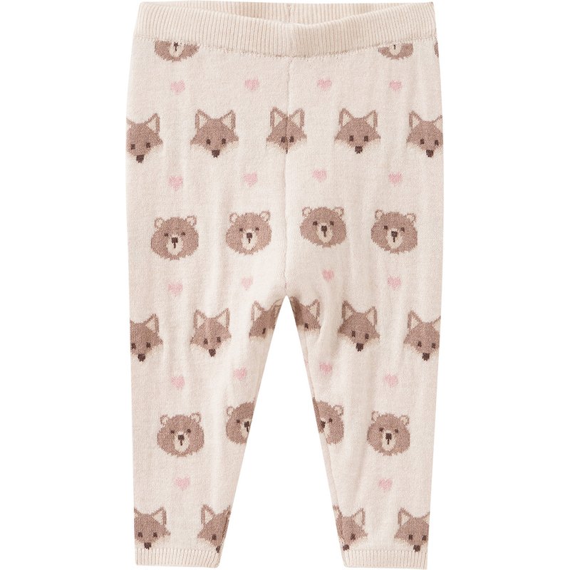 Baby Strickleggings mit Tier-Motiven