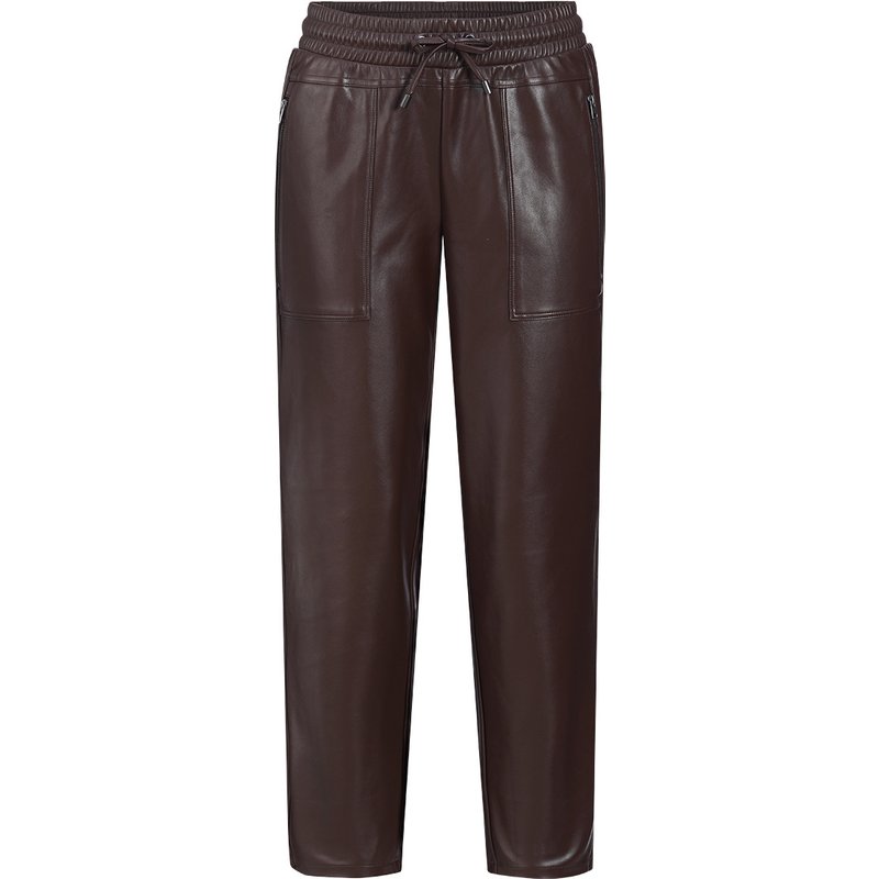 Damen Hose in Leder-Optik