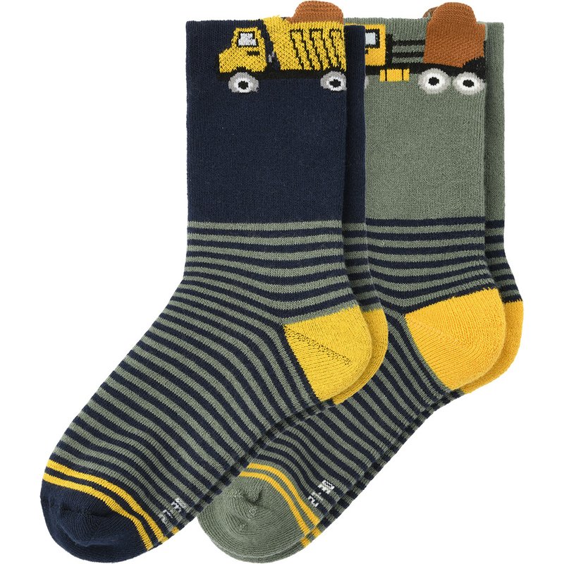 2 Paar Jungen Socken mit Frottee