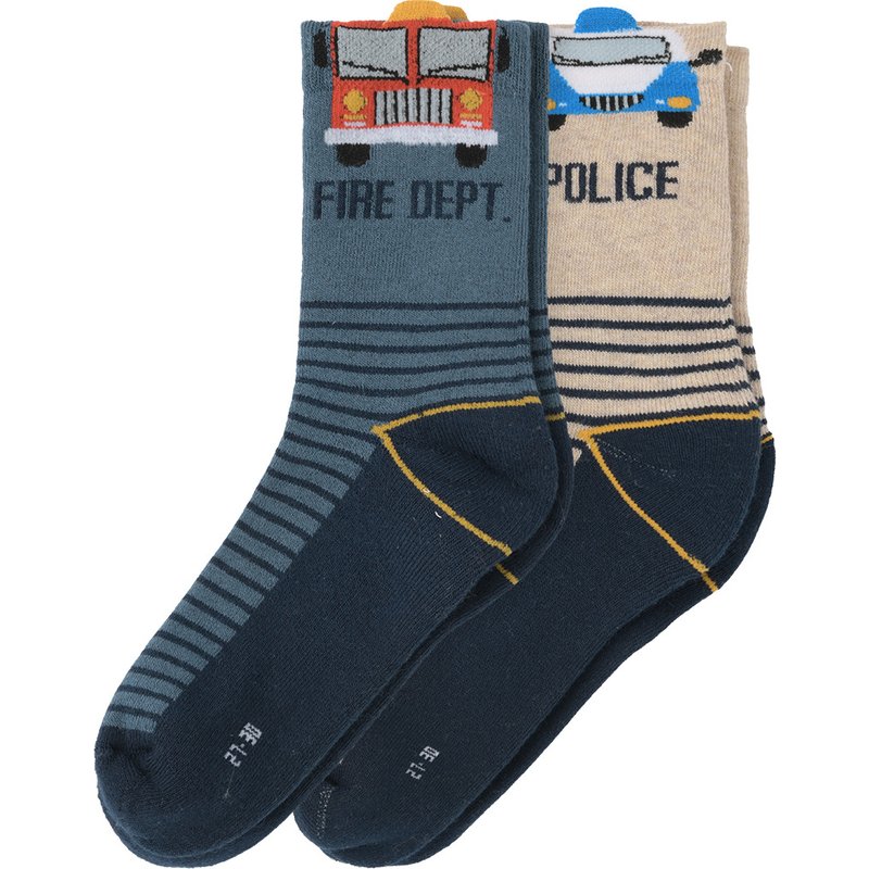 2 Paar Jungen Socken mit Frottee