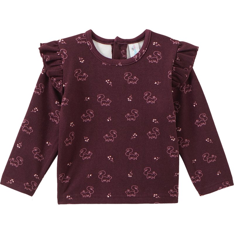Baby Langarmshirt mit Allover-Muster