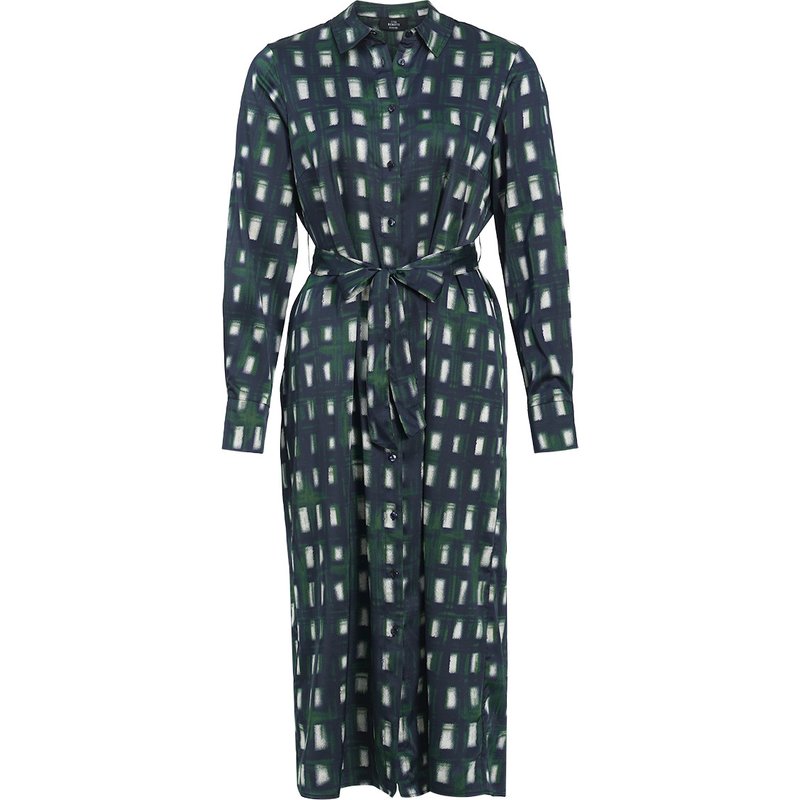 Damen Satinkleid mit Allover-Print