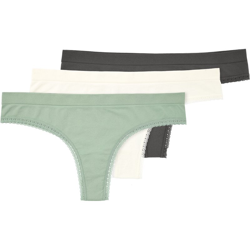 3 Damen Strings mit Spitze