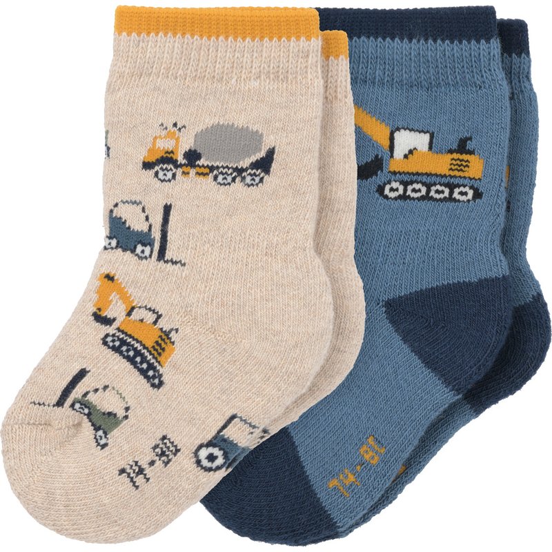 2 Paar Baby Frotteesocken mit Wolle