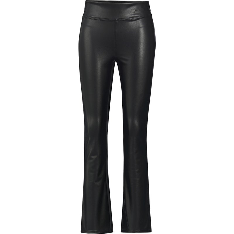 Damen Thermo-Leggings in Leder-Optik