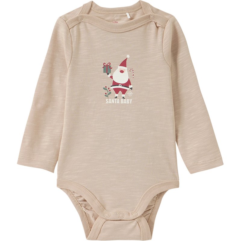 Newborn Wickelbody mit Santa-Motiv