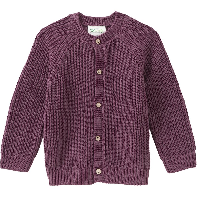 Baby Strickjacke mit Rippstruktur