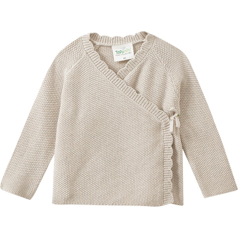 Baby Strickjacke im Wickel-Design