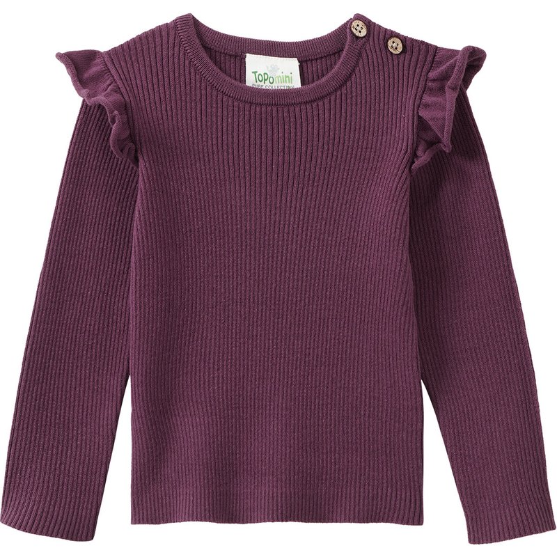 Baby Strickshirt mit Rippstruktur