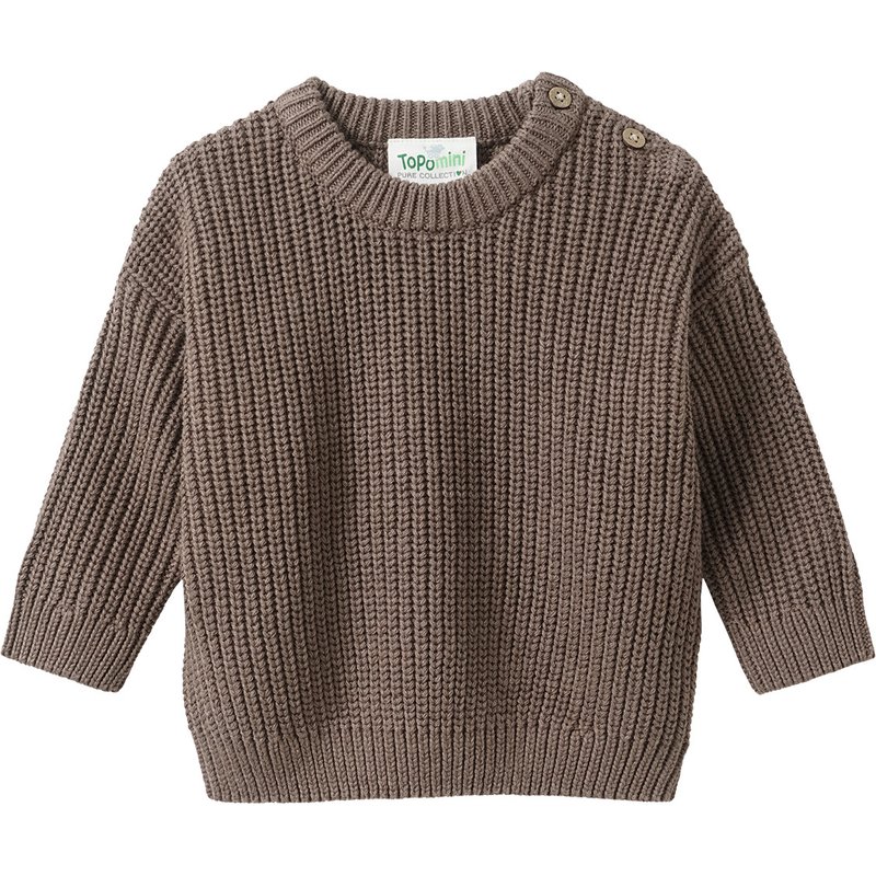 Newborn Strickpullover mit Rippstruktur
