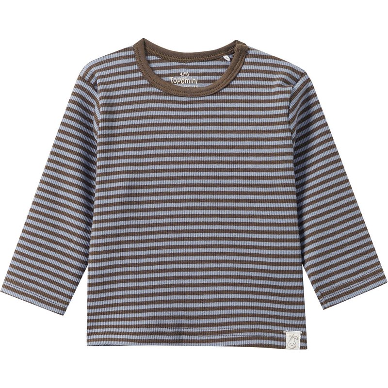 Newborn Langarmshirt mit Rippstruktur