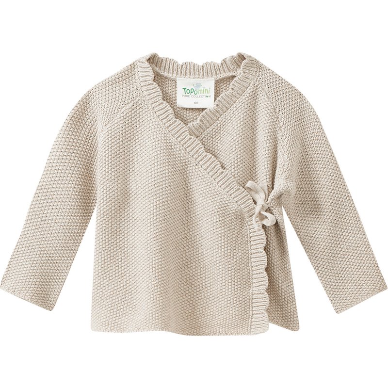 Newborn Strickjacke im Wickel-Design