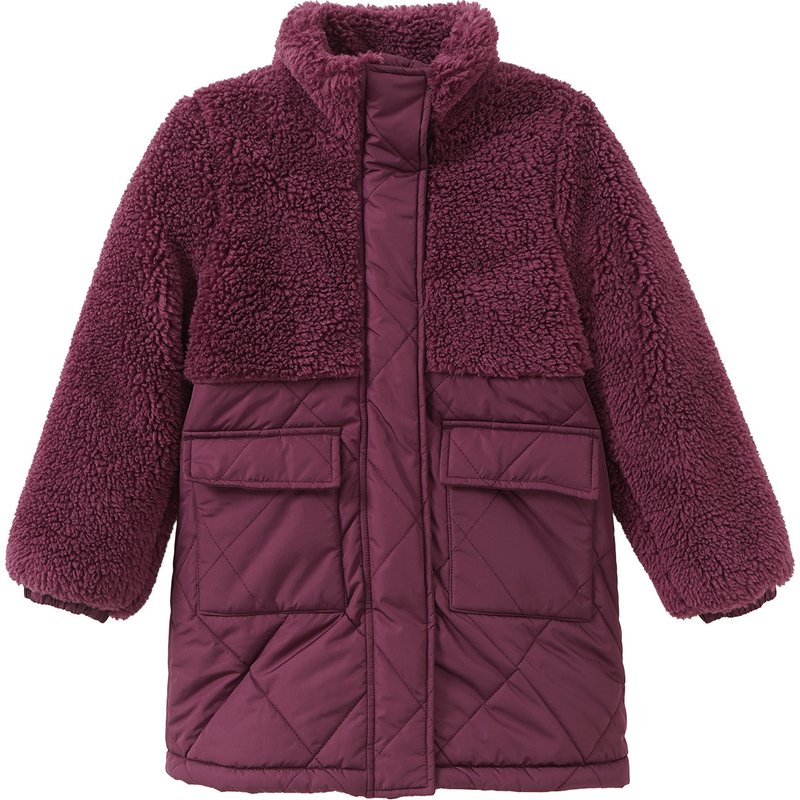 Mädchen Jacke mit Teddyplüsch