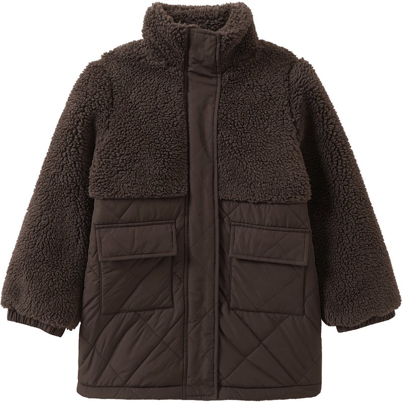 Mädchen Jacke mit Teddyplüsch