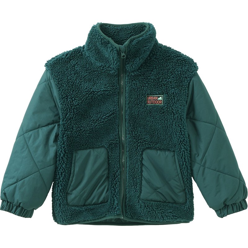 Jungen Teddyjacke mit Stepp-Details