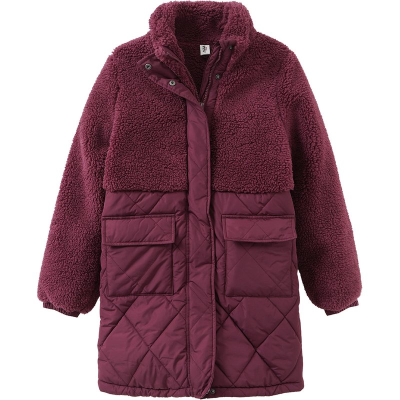 Mädchen Jacke mit Teddyplüsch