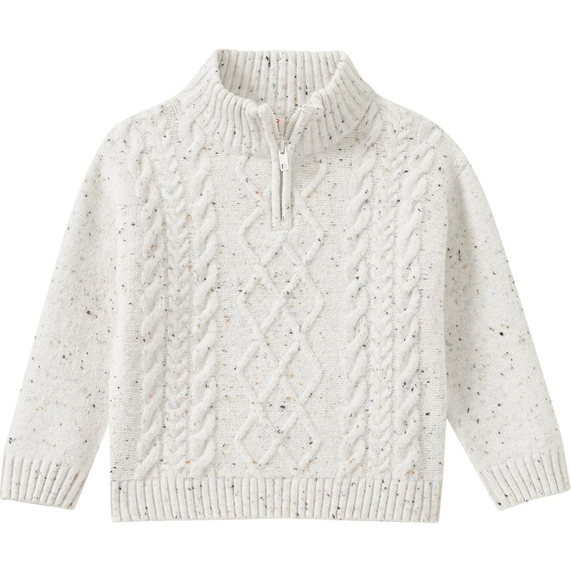 Jungen Strickpullover mit Stehkragen