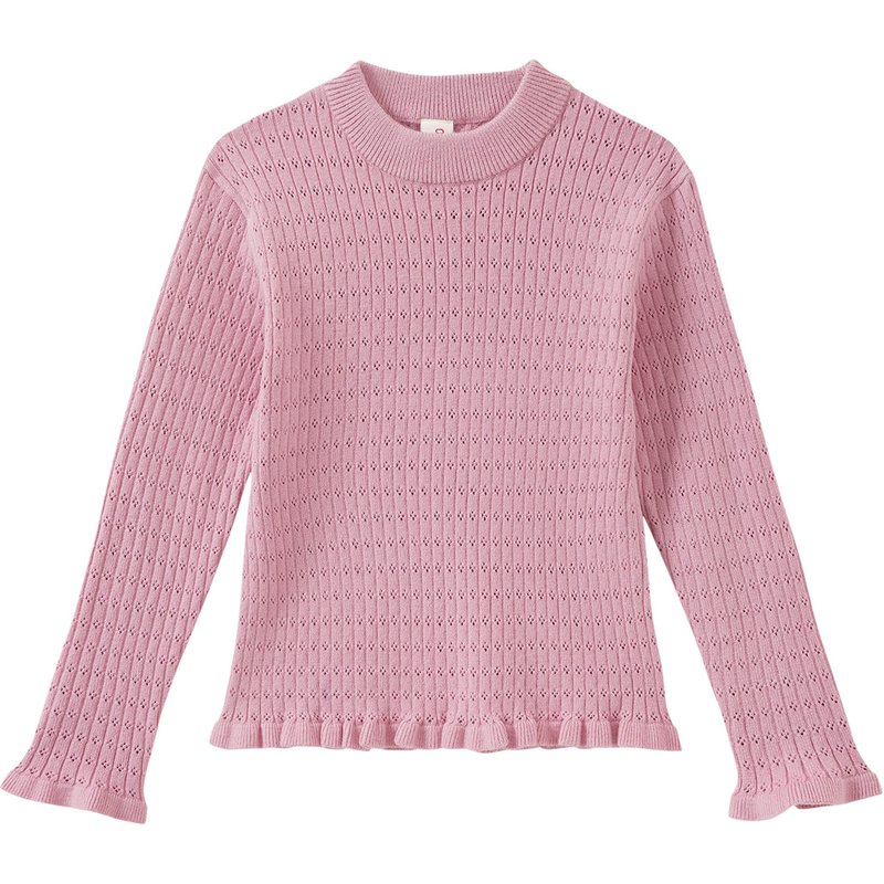 Mädchen Pullover mit Ajour-Muster