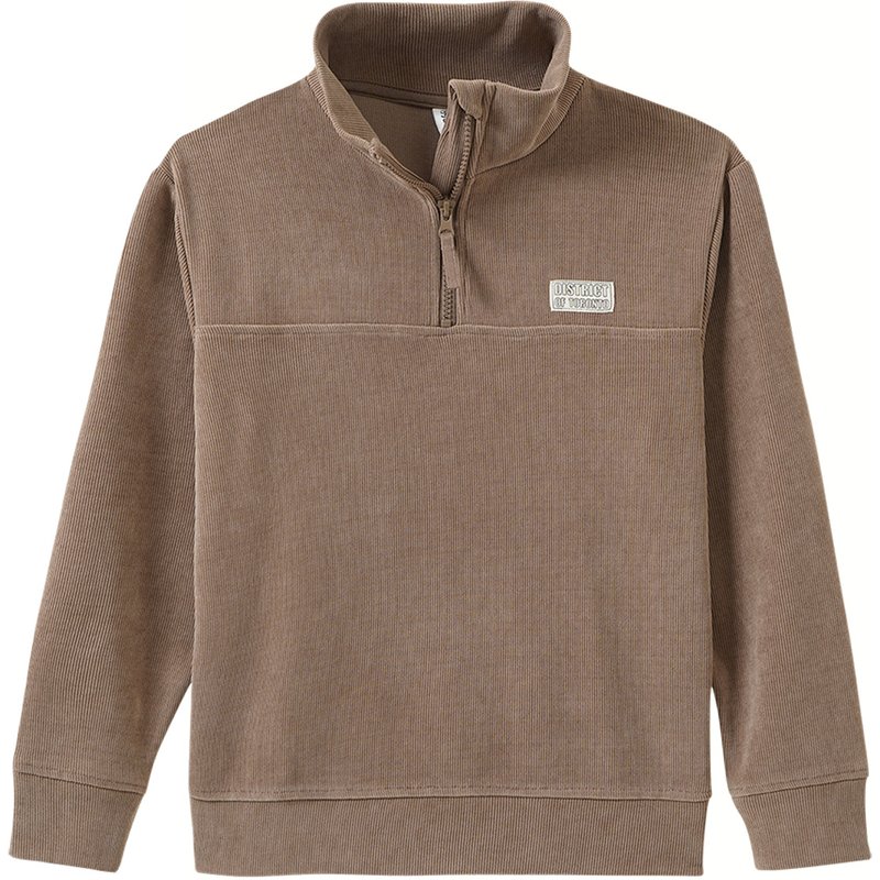 Jungen Cordshirt mit Troyerkragen