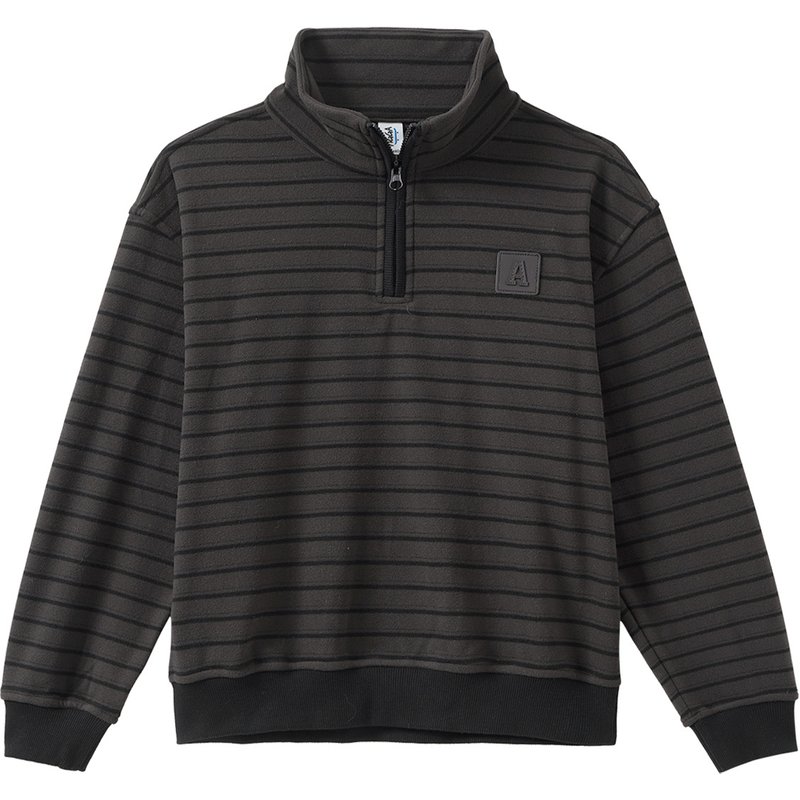 Jungen Fleecepullover mit Troyerkragen