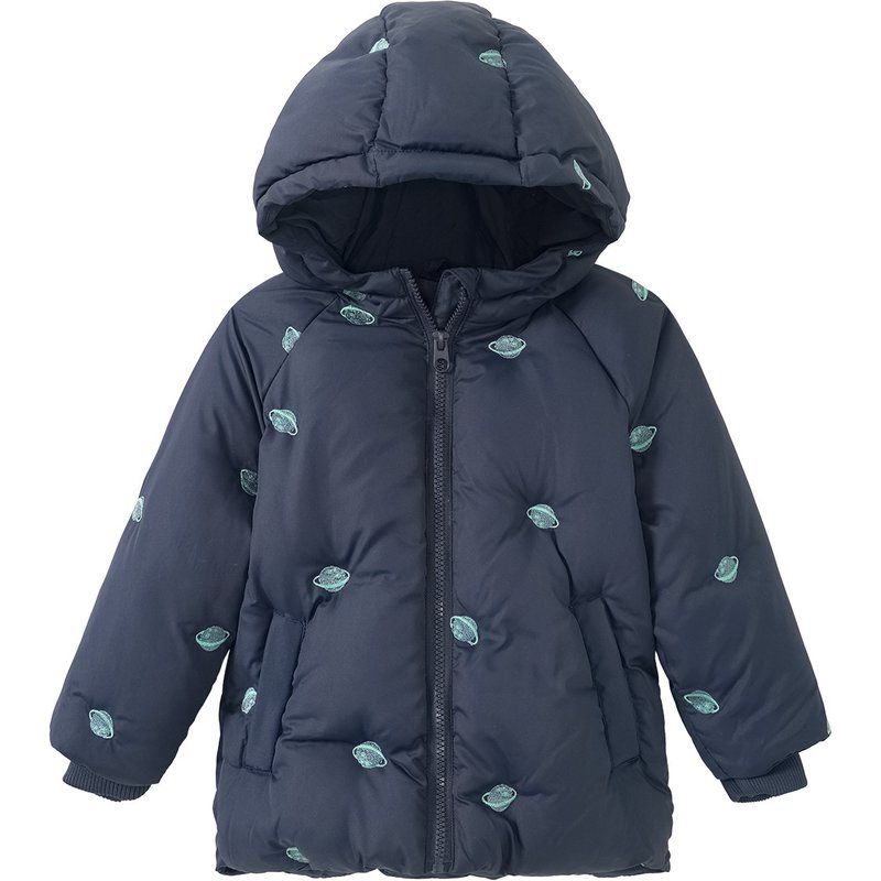 Baby Pufferjacke mit Planeten-Motiven