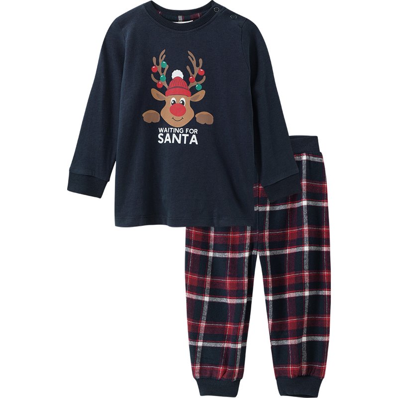 Baby Weihnachtsschlafanzug mit Print