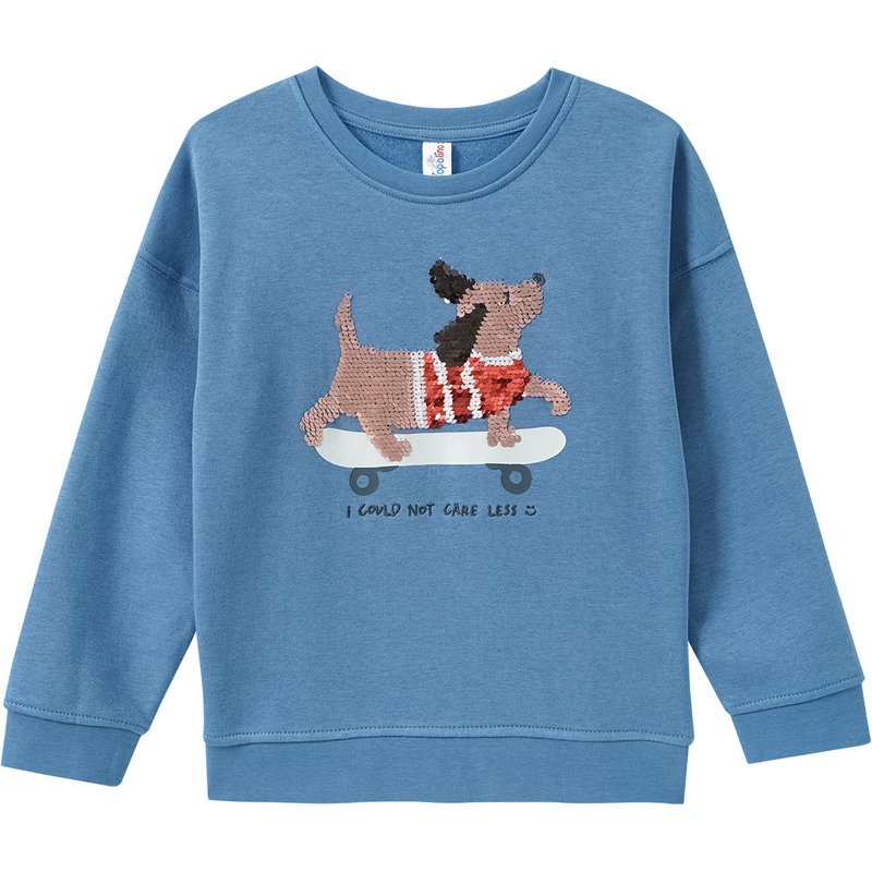 Jungen Sweatshirt mit Wendepailletten