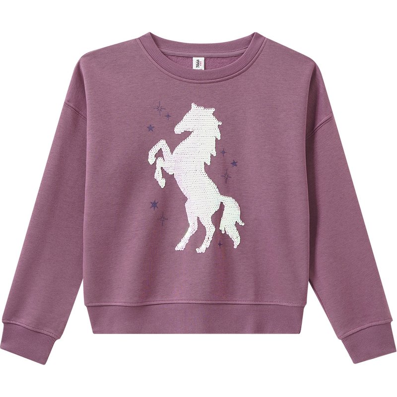 Mädchen Sweatshirt mit Wendepailletten
