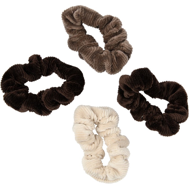 4 Scrunchies aus Cord