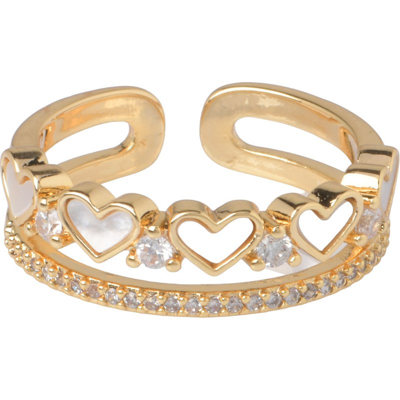 Damen Ring doppelreihig