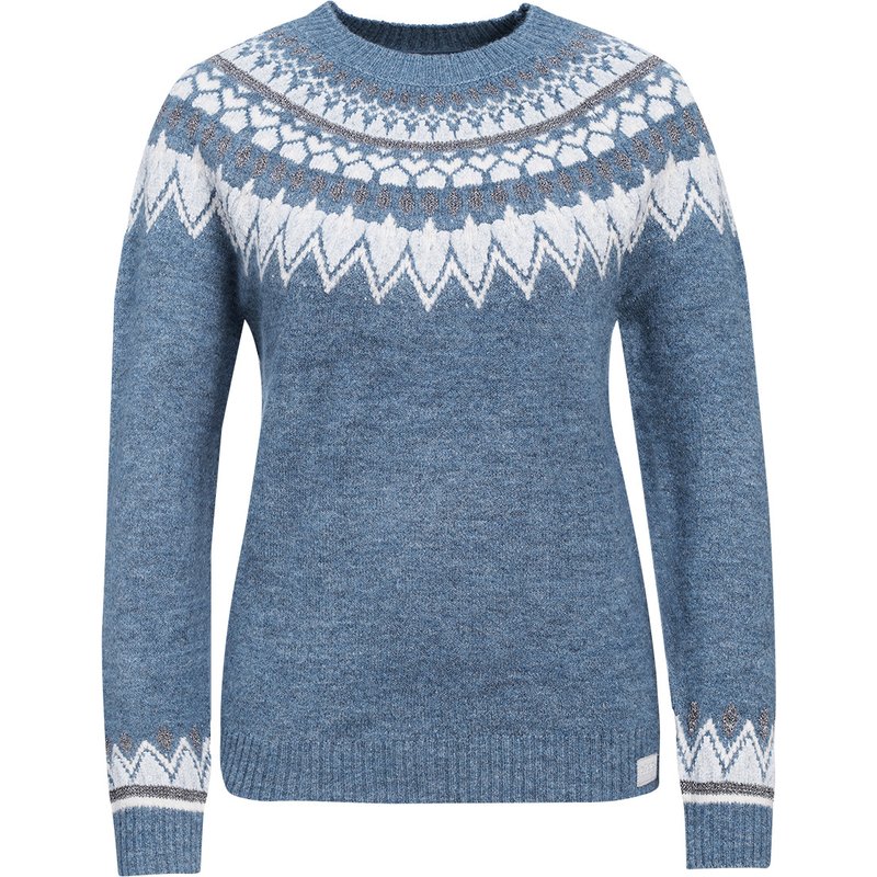 Damen Strickpullover mit Norwegermuster