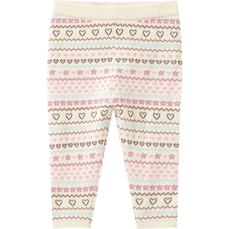 Baby Strickleggings mit Norwegermuster