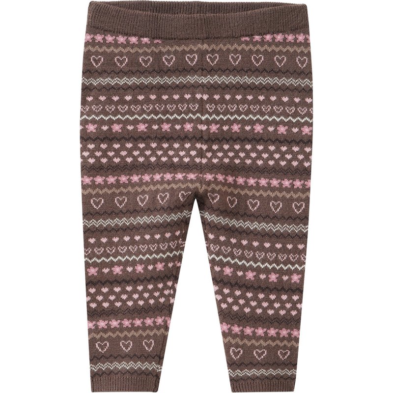 Baby Strickleggings mit Norwegermuster
