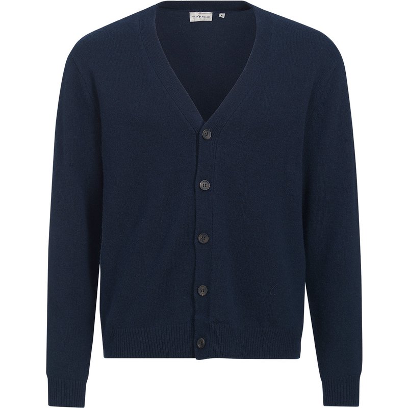 Herren Woll-Strickjacke mit Kaschmir