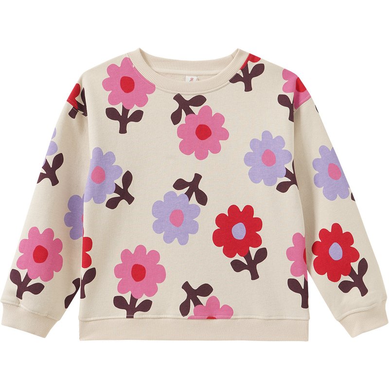 Mädchen Sweatshirt mit Allover-Print