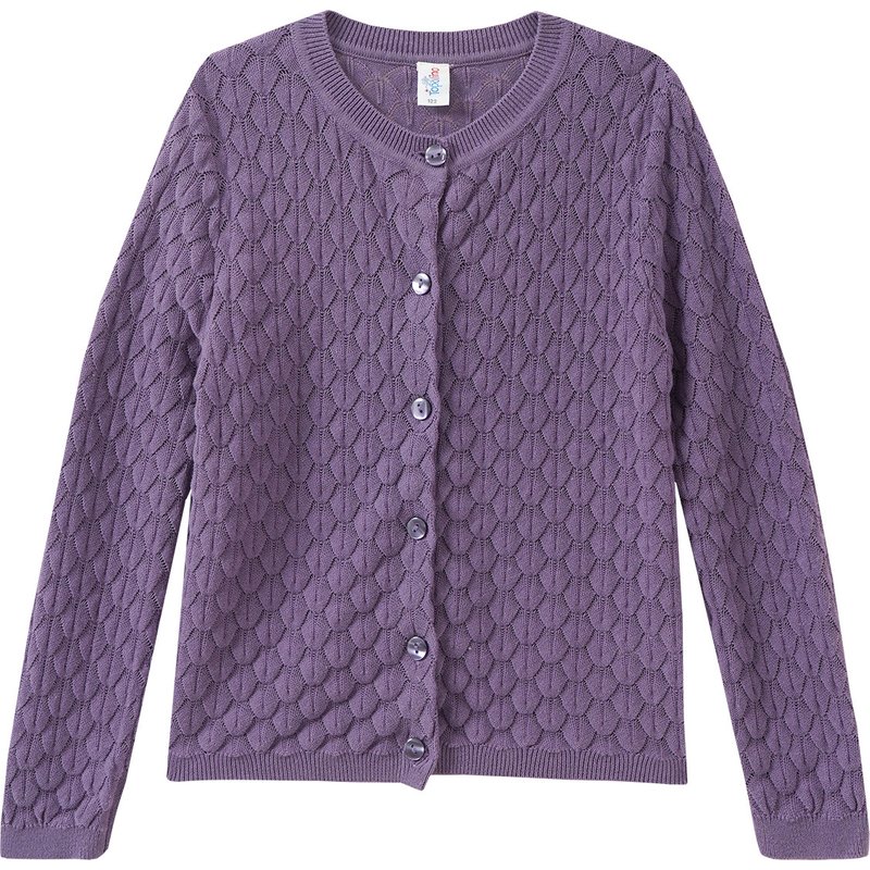 Mädchen Strickjacke mit Wabenstruktur