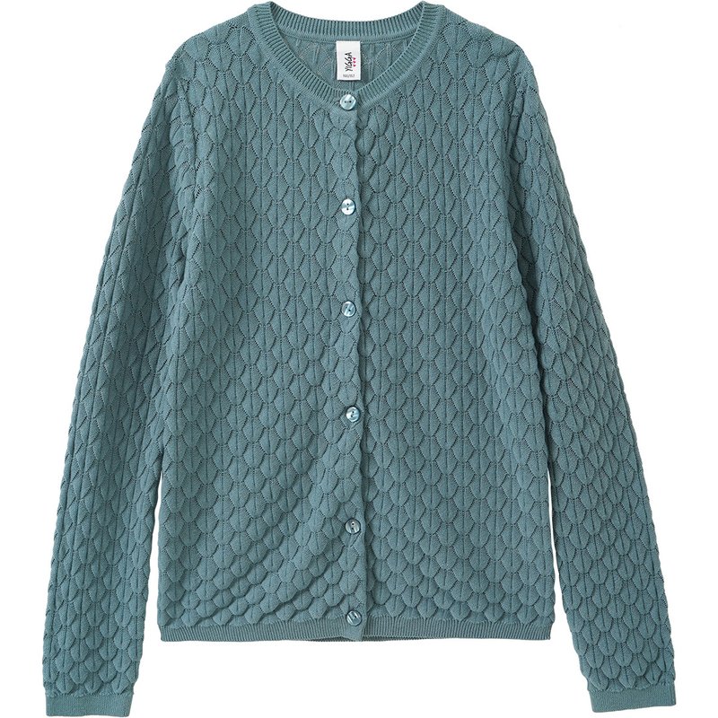Mädchen Strickjacke mit Wabenstruktur