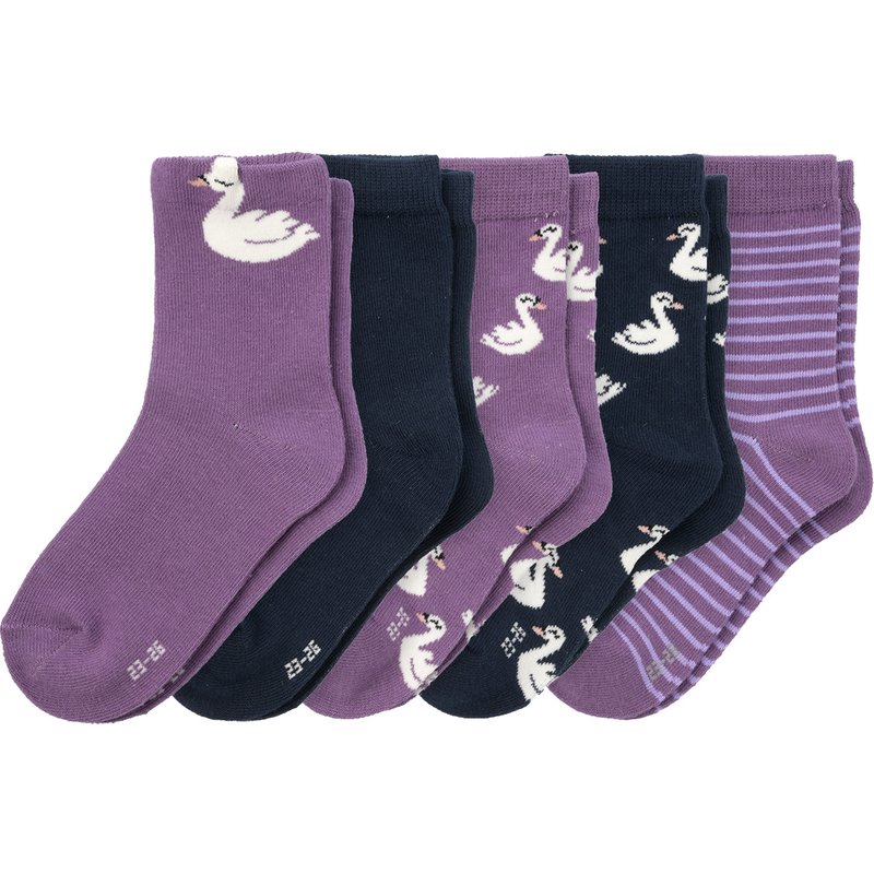 5 Paar Mädchen Socken mit Baumwolle
