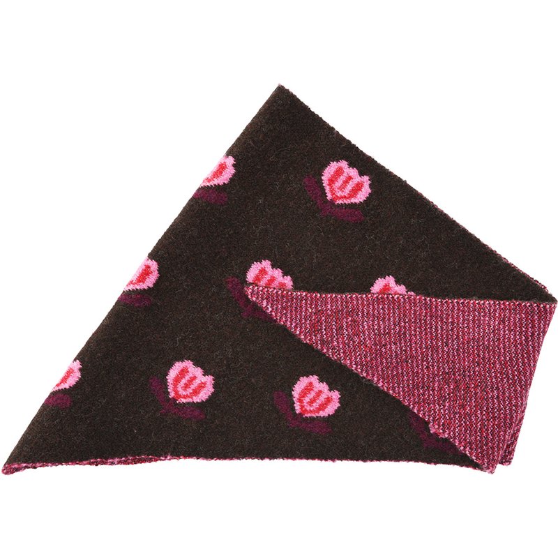 Mädchen Dreiecksschal mit Blumen-Allover